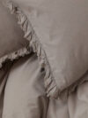 Flounced-trim Duvet Cover Set