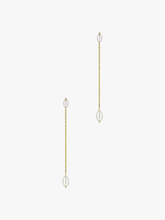 Long Pearl Shower Earrings