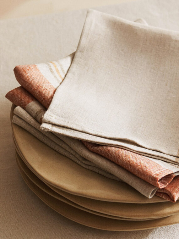 Striped Linen Napkins