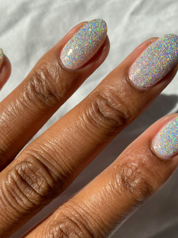 Silver Holo Nail Polish