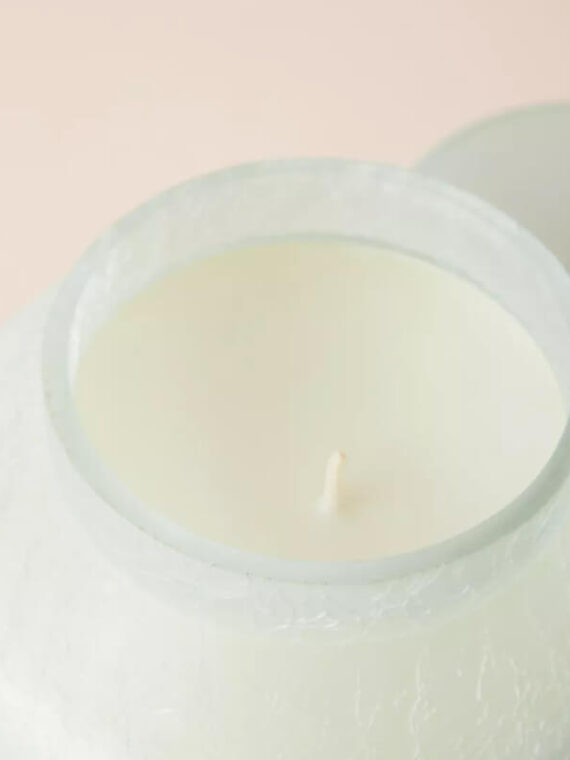 Large Glass Candle