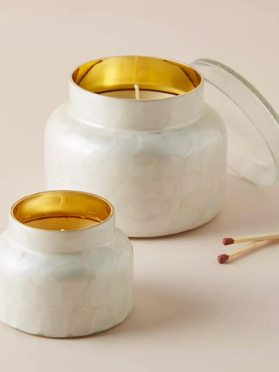 Mini Blue Jar Candle