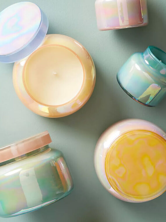 Mini Blue Jar Candle