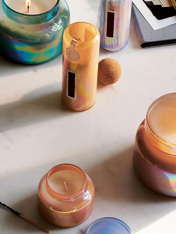 Mini Blue Jar Candle