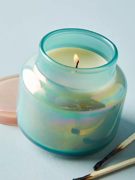 Mini Blue Jar Candle
