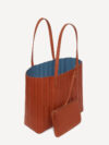 Debossed Leather Tote