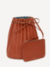 Pleated Bucket Bag