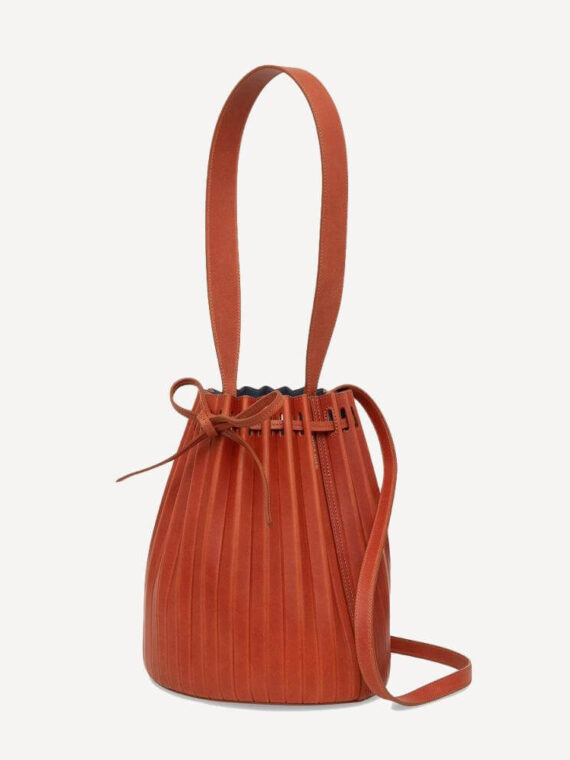 Pleated Bucket Bag