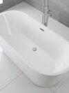 White Modern Square Bath