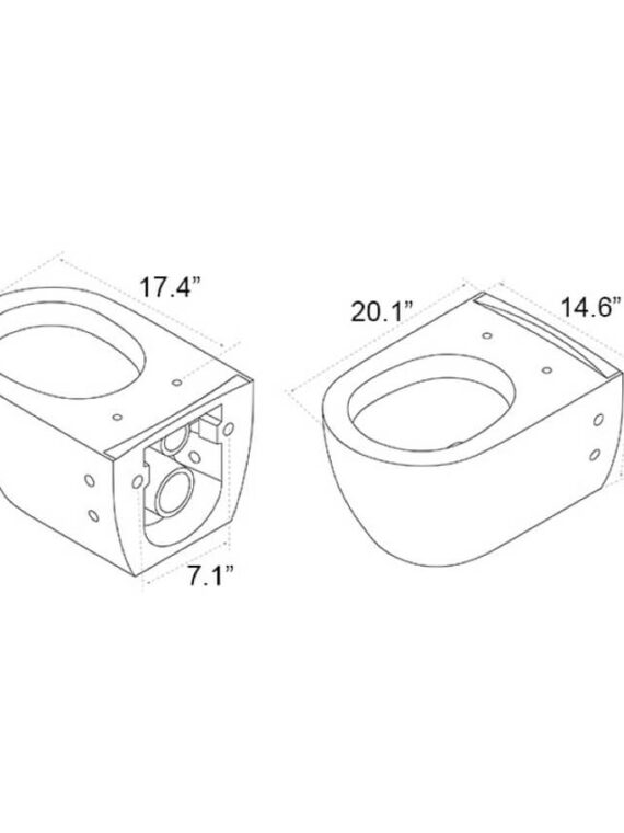 Ceramic Wall Mount Toilet