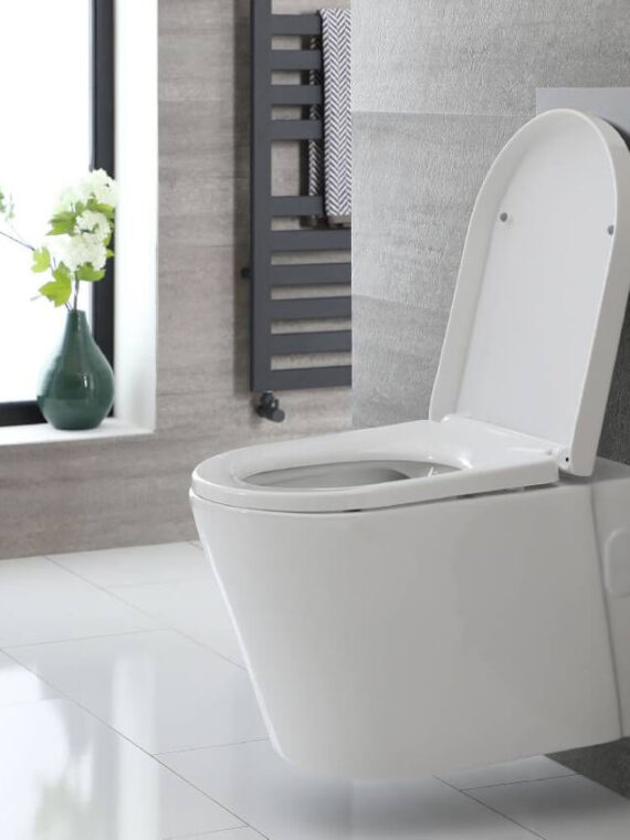 White Modern Wall Toilet
